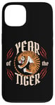 iPhone 13 Year of the Tiger Fierce Traditional Vintage Chinese Zodiac Case