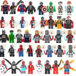 40 st Avengers Minifigurer Byggklossar Leksaker Actionfigurer Set för Barn Fans Födelsedagspresenter