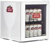 Husky HUS-HU219 Stella-Artois Mini Fridge/Drinks Cooler Refrigerator - White
