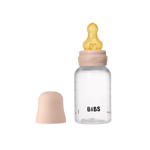 BIBS Baby Bottle Round Latex Slow Flow Blush 150 ml