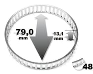 ABS-ring SBS - BMW - 1-SERIE-serie, E9*, E46, E36, E34, Z3, X3 e83, Z4, E32, M3 e36, E31. VW - Sharan. Ford - Galaxy. Seat - Alhambra