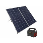 Panneau solaire mobile 260 W avec batterie nomade 114 Ah