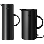 Stelton Termoskanne + Vannkoker EM77 Svart