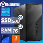 Mini Ordinateur PC Assemblé B760 Intel i5-13400 RAM 16GB SSD 500GB W11 Office21