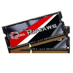 G.skill ripjaws so-dimm 8 go (2 x 4 go) ddr3 1600 mhz cl9 - kit dual channel ddr3 pc3-12800 - f3-1600c9d-8grsl (garantie à vie p