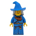 LEGO figurine magicien bleu médiéval pour château BAM