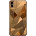 Mobilcover til Apple iPhone XS Max med 3D Guld motiv