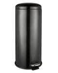 Black Shimmer Slim Stainless Steel Pedal Waste Bin Kitchen Rubbish Dustbin 30 L