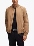 BOSS Zip-Through Jacket, Open Beige