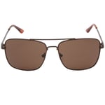 Calvin Klein Mens CK19136S 200 Brown Sunglasses Metal - One Size