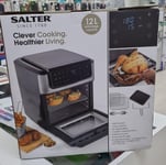 Salter Digital Air Fryer XL 12L Mini Oven Healthy Fry 12 Funct. 1800W (Brandnew)