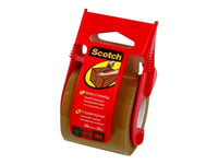 Scotch Original Packaging Tape Buff With Dispenser - Dispenser Med Pakketape - 50 Mm X 20 M - Brungul