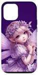 iPhone 13 Whimsical Purple Fairy Lilac Floral Lily Fairies Case