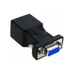 RJ45 vers RS232,Port Série DB9 9 Broches mâle vers Femelle RJ45 Cat5e/6 Ethernet/LAN Étendre d'adaptateur(tête de femme)