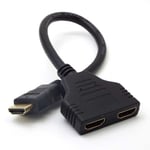 HDMI Splitter Adapter Svart