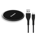 Energizer MOBILES AND ACCESSORIES WLACBLBKM - Chargeur sans fil 10W - Câble Micro USB inclus - Garanti à vie - Technologie de pointe - Charge Rapide - Signal LED - Noir