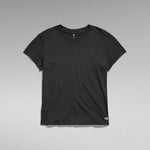 T-shirt G-Star Raw  D24499-4107 FRONT SEAM R T-6484 BLACK