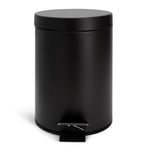 Argos Home 3 Litre Bathroom Pedal Bin - Black