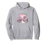 Small Town Christmas Pink Christmas Girl Women Pullover Hoodie