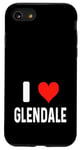 Coque pour iPhone SE (2020) / 7 / 8 I Love Glendale Los Angeles Arizona – Cœur – Vacances