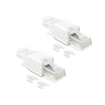 Metronic 395202-2 connecteurs réseau RJ45 pour câble LAN CAT5e/CAT6a/CAT7 UTP routeur portable montage sans outil compatible AWG 23-26