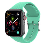 Apple Watch Series 5 40mm 3D strassi silikoninen kellonauha - Vihreä