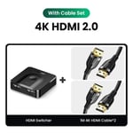 Add 2pcs HDMI-Cable UGREEN  commutateur de répartiteur HDMI 2.1 2 en 1, 8K 60Hz 4K 120Hz, pour TV Xiaomi Xbox SeriesX ps5, moniteur de câble HDMI 2.1 ""Nipseyteko
