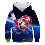 Super Mario Print Barn Hoodie Sweatshirts Långärmad Huvtröja Sport Toppar D 6-7 Years