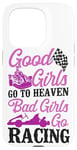 iPhone 15 Pro Go Kart Racing Girl Female Vintage Good Girls Go To Heaven Case