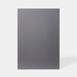 Porte de meuble de cuisine Stevia gris anthracite brillant l. 50 cm x H. 72 cm GoodHome