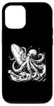 Coque pour iPhone 14 Pro Planche de surf Octopus Kraken Surf Board Ocean Surfer