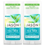 Jason Tea Tree Deodorant Stick 75g (Pack of 2) - Aliminum Free