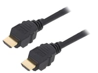 Cable HDMI 2.1 prise male des deux cotes UHD 4K 8K 2m - Noir