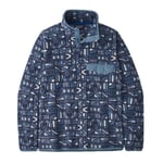 Patagonia Mens LW Synch Snap-T P/O (Blå (NEW VISIONS: NEW NAVY) Large)