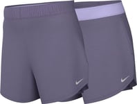 Nike Mid Thigh Length Short W NK Attack DF Mr 5In Short, Daybreak/HTR/Lilac Bloom/Reflective Silv, DX6024-509, L