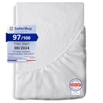 Dreamzie Protège Matelas 70 x 200 cm Imperméable - pour Matelas 70 x 200 cm - Alèse certifiée Oeko-TEX Hypoallergénique, Anti-Acarien et Bactérien