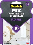 Ruban de fixation pour Scotch-Fix Mirror 4496W-1950-P, 19mmx5m, 1 rouleau/paquet, (L'emballage peut varier)