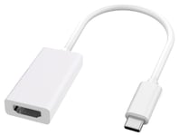 USB-C til HDMI adapter, hvit