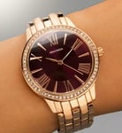 Sekonda  Charlotte rose gold Ruby Classic Ladies Watch As Seen On TV RRP £59.99