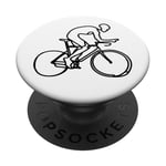 Cyclisme Graphic Racing Bicycle PopSockets PopGrip Adhésif