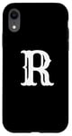 iPhone XR Letter R in white large bold American west style font Case