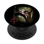 PopSockets Star Wars Boba Fett Mandalorian Helmet PopSockets PopGrip: Swappable Grip for Phones & Tablets