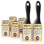 ARVO Lint Roller for Pet Hair and Dust, Hair Remover 6 pack/540 sheets with 90sheets/roll, Lint Rollers for Clothes, Furniture’s and Carpet, Easy tear, Fluff remover, Sticky Roller Refill