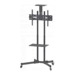 Manhattan TV & Monitor Mount Trolley Stand 1 screen Screen Sizes: 37-65inch B...