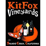 Wee Blue Coo Advert Drink Alcohol Wine Vino Fox Bottle California USA Art Print Poster Wall Decor 12X16 Inch