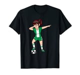 Dabbing Soccer Girl Nigeria Jersey Nigerian Football Lovers T-Shirt