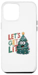 iPhone 12 Pro Max Let's Lit Funny Cute Green Christmas Tree Lights Case