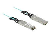 Delock - Ethernet 40Gbase-Aoc-Kabel - Qsfp+ (Hann) Til Qsfp+ (Hann) - 5 M - 3 Mm - Sff-8436 - Active Optical Cable (Aoc) - Akvamarin