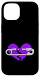 Coque pour iPhone 14 Purple Healing In Process - Graphique de couleur violette