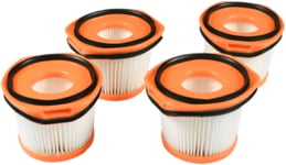 4-Pack HQRP Filter for Shark Wandvac WS620 WS630 WS631 WS632 WS633 WS640 Series